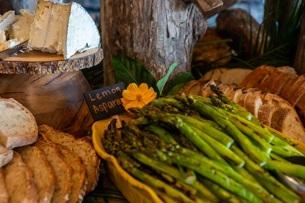 Asparagus and bread station at banquet halls in Ocean City MD | BayVista Event Center