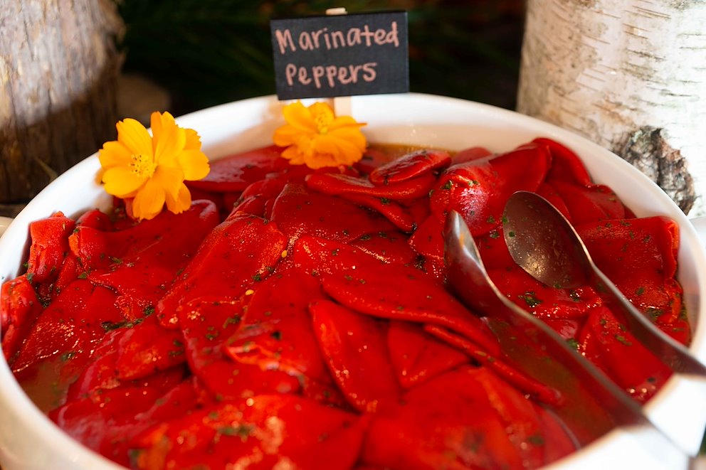 Pepper display at waterfront wedding venues Ocean City Maryland | BayVista Event Center