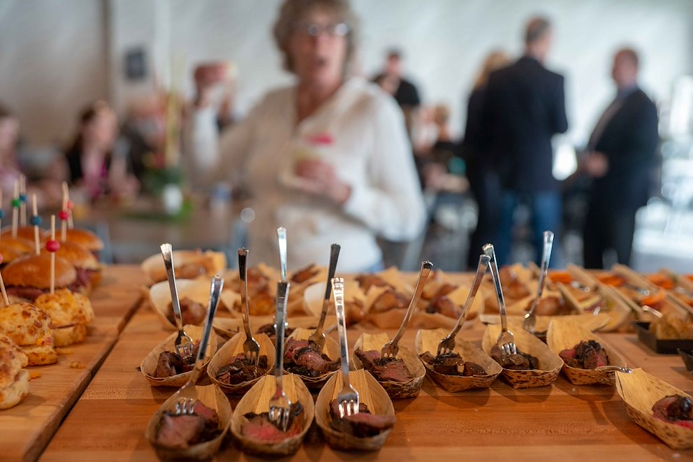 Buffet catering setup at party venues Ocean City MD | BayVista Event Center