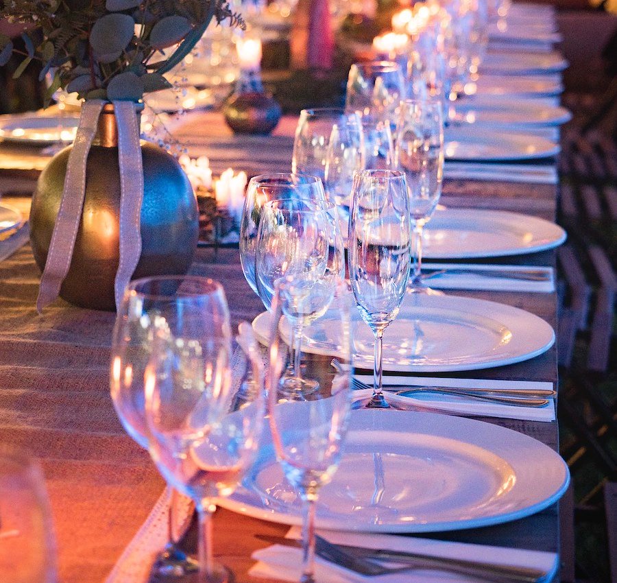 Table setting at wedding reception venues Ocean City MD | BayVista Event Center