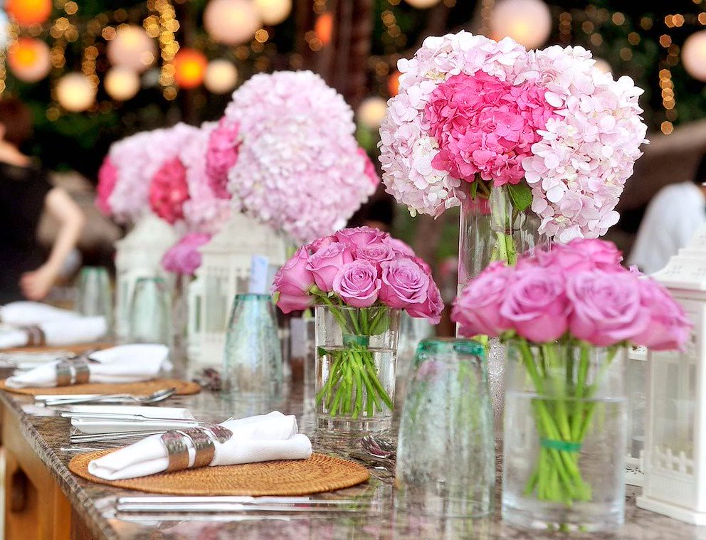 Floral bouquet centerpiece at OCMD wedding venues | BayVista Event Center