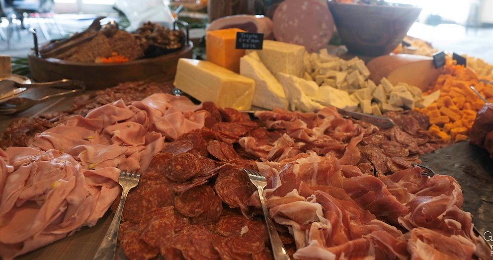 Meat and cheese platter at waterfront event venues Ocean City | BayVista Event Center