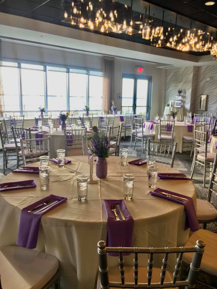 Banquet table setup at Ocean City MD venues | BayVista Event Center