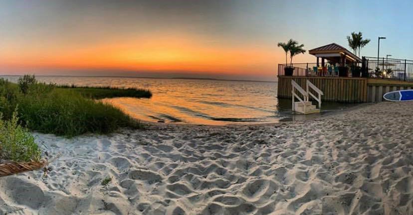 Sunset view at waterfront wedding venues Ocean City | BayVista Event Center